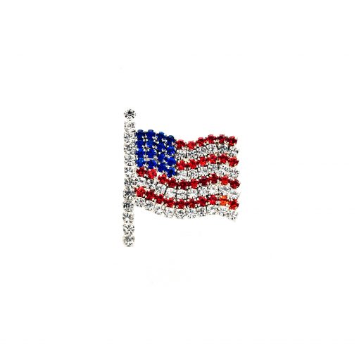 United States Flag Rhinestone Pin Product Image