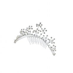 Rhinestone Flower Hair Comb Product Image Alt